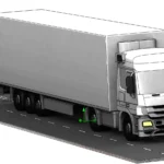 Геометрическая модель тягача Mercedes-Benz Actros 1841.