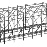 3D-модель металлического каркаса.