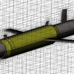Фрагмент расчетной сетки вблизи поверхности ВДК.